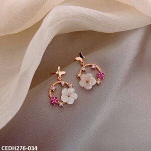 Flower Butterfly Earrings