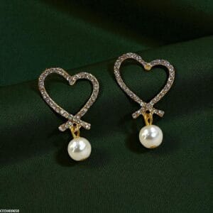 Heart Pearl earrings