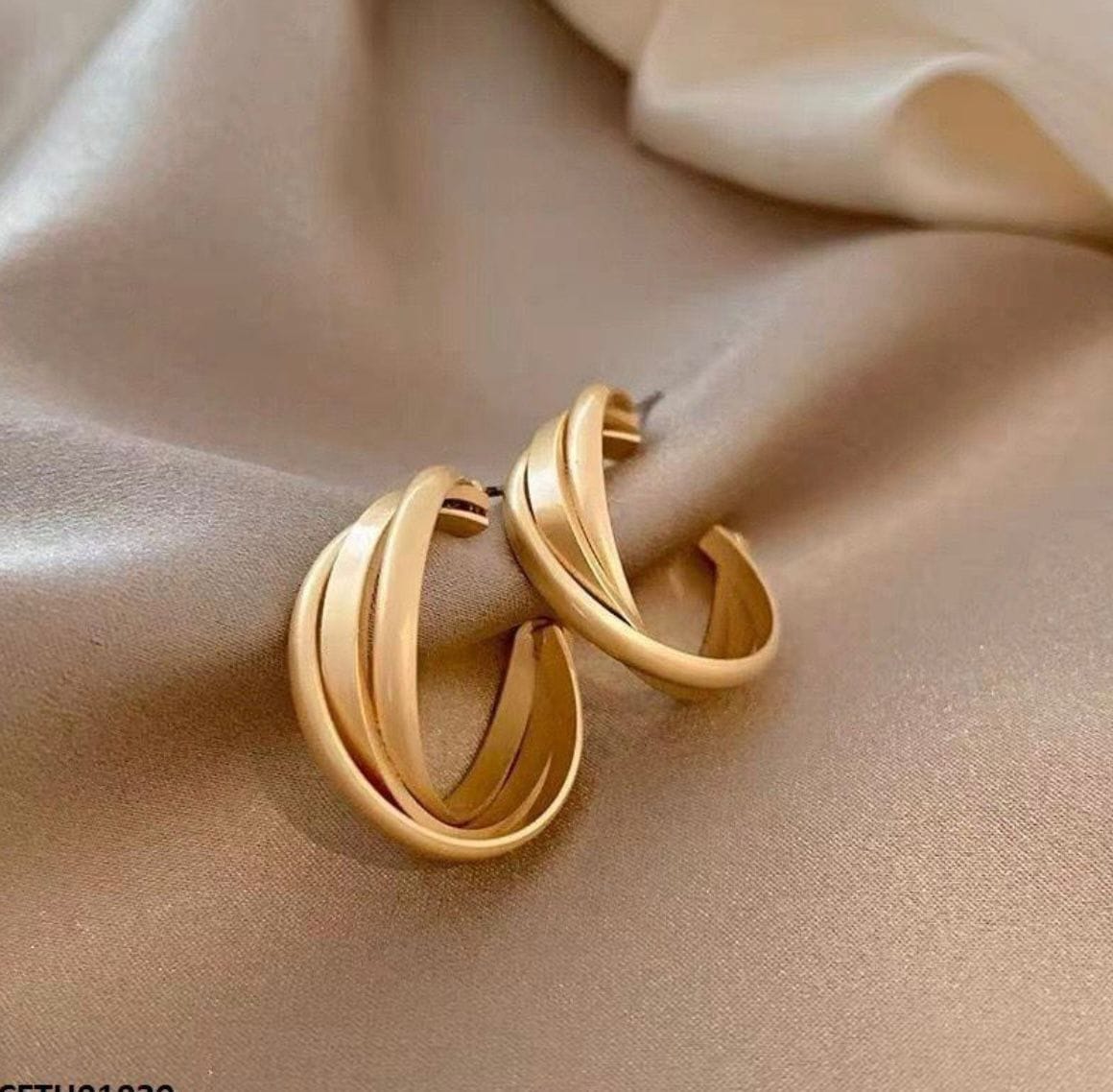 Intertwined Gold Tops 1 Intertwined Gold Plated Tops