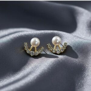 Round Pearl Earrings