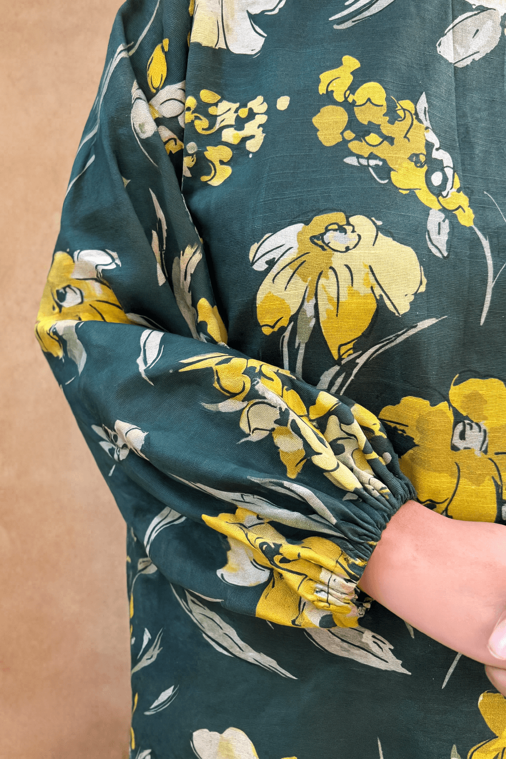 Cozy Green — Printed Khaddar 2-Piece Stitched Suit 2 Kaddar green dress image 02